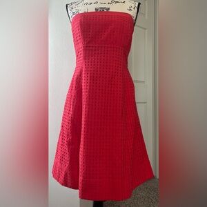 White House Black Market Strapless Textured Dress 8🌴